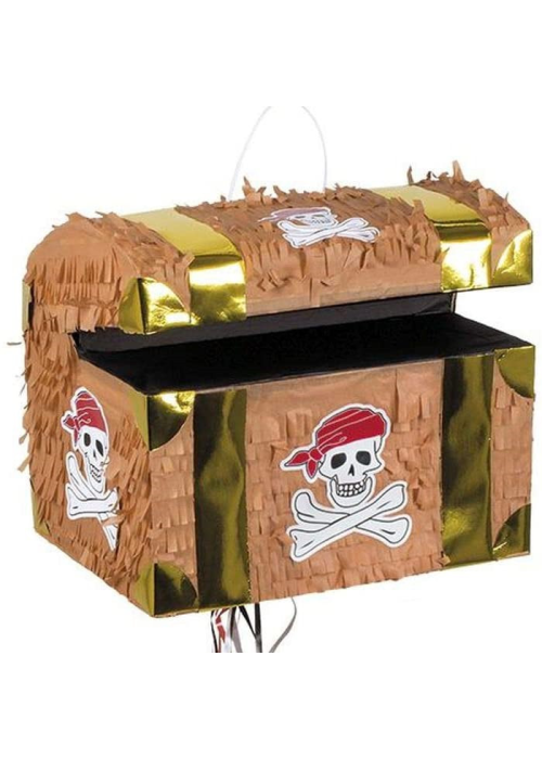Pinata en forme de coffre au Trésor