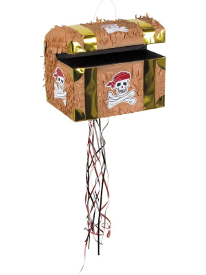 Pinata en forme de coffre au Trésor