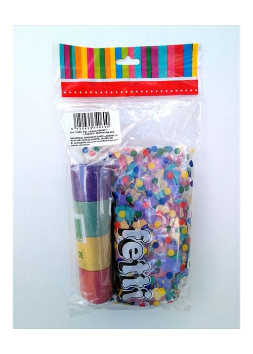 Bolsa de Confetti y Serpentina