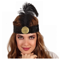 Comprar Cinta Charleston con Pluma Negra - Sombreros