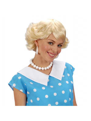 Wig 50s blonde Women