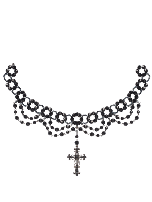 Comprar Collar Cruz Negro - Collares, Pulseras y Anillos