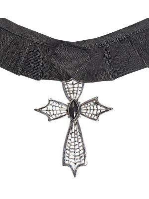 Colgante Cruz con Tul - COMPLEMENTOS POR CATEGORIA