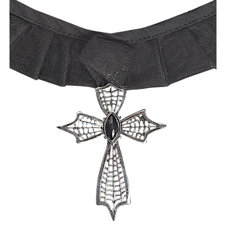 Colgante Cruz Con Tul 7 Cm - Collareres Disfraces Halloween
