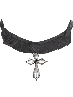 Colgante Cruz con Tul - COMPLEMENTOS POR CATEGORIA