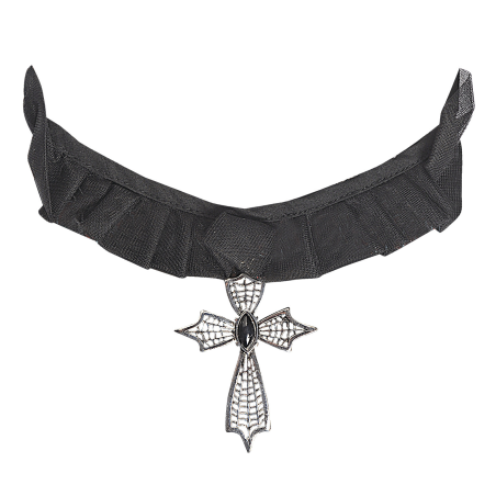 Colgante Cruz con Tul - COMPLEMENTOS POR CATEGORIA
