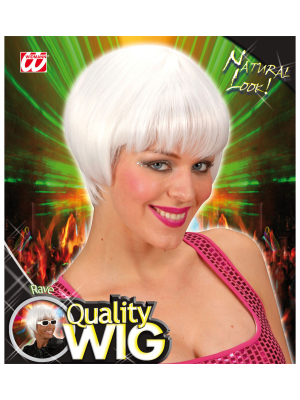 Wig Rave White