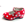 Zapatos Tacon Rojo y Blanco - Zapatos de Andaluza