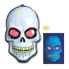 Silueta Calavera Plastico 38x56cm - Cuadros, Siluetas y Posters