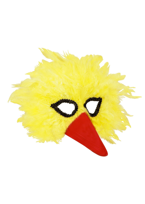 Mascara de Pajaro Amarillo con Pico - Mascaras y Antifaces