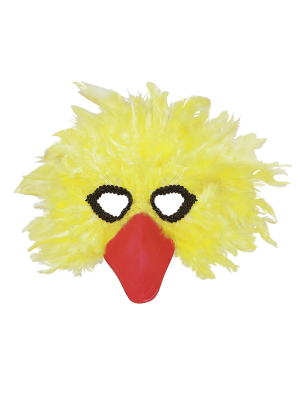 Mascara de Pajaro Amarillo con Pico - Mascaras y Antifaces