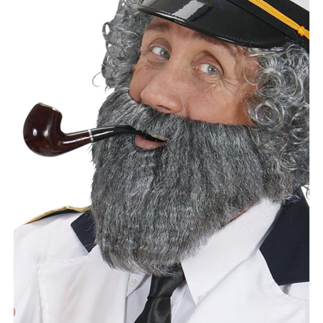 Barba amb Bigoti Gris