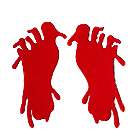 Huellas de Pies de Gel - Cuadros, Siluetas y Posters