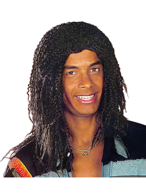 Peluca Rastas Negra Deluxe - Pelucas