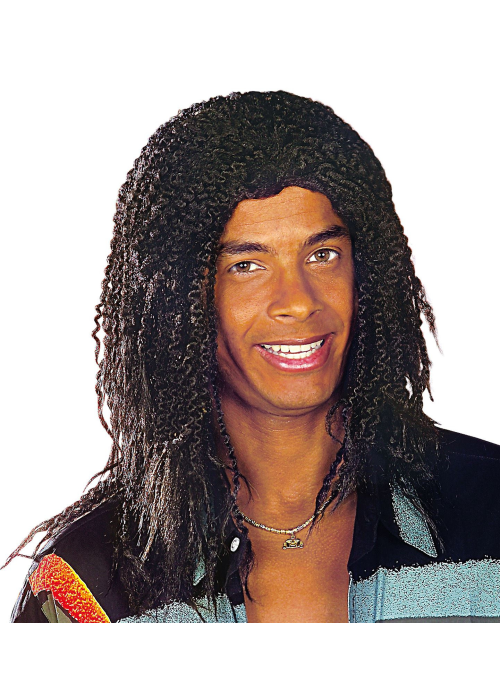 Peluca Rastas Negra Deluxe - Pelucas