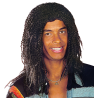 Peluca Rastas Negra Deluxe - Pelucas