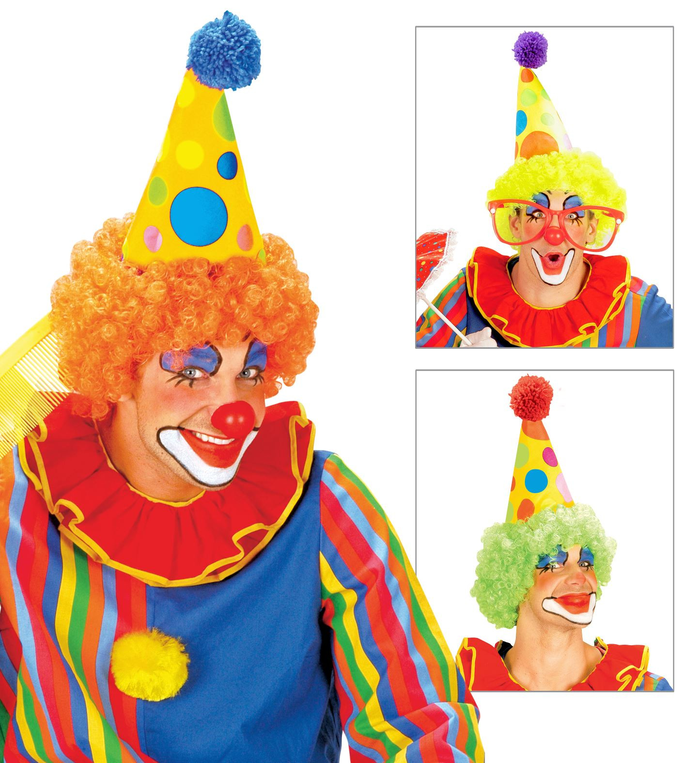 Gorra De Payaso De Fieltro – Mini Cilindro Colorido Con Elástico, Surtido De Colores, Ideal Para Disfraces Y Carnaval (1 Unidad)