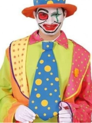 Comprar Corbata Payaso Azul Lunares Amarillos - COMPLEMENTOS POR CATEGORIA