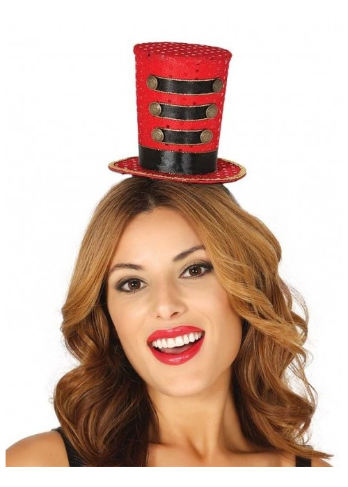 Mini Top Hat Gorria