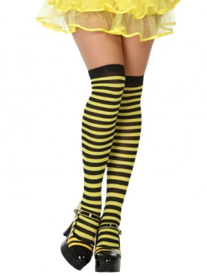 Medias de Rayas negro y amarillo - COMPLEMENTOS POR CATEGORIA