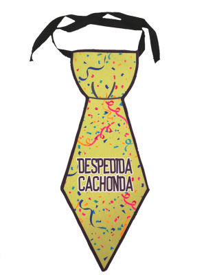 Corbata Despedida Cachonda Verde - Pañuelos y Corbatas para Despedidas