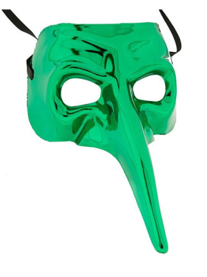 Eye Mask Venetian Nose Brushed Metal