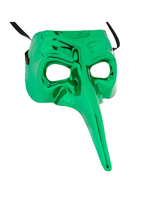 Antifaz Veneciano Nariz Metalizada - Mascaras y Antifaces
