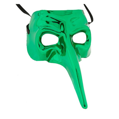Antifaz Veneciano Nariz Metalizada - Mascaras y Antifaces