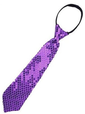 Corbata Lentejuelas Morada - COMPLEMENTOS POR CATEGORIA