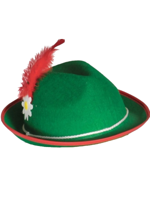 Sombrero Tiroles con Flor - Complementos de Oktoberfest