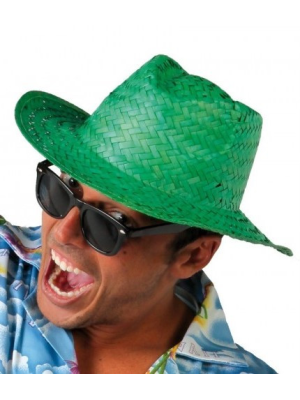 Sombrero de Paja Verde - COMPLEMENTOS POR CATEGORIA
