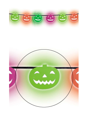 Comprar Guirnalda Calabazas Neon 2M - Guirnaldas y Globos