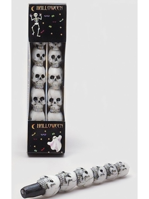 Vela calaveras candelabro 2 Und - Velas y Candelabros