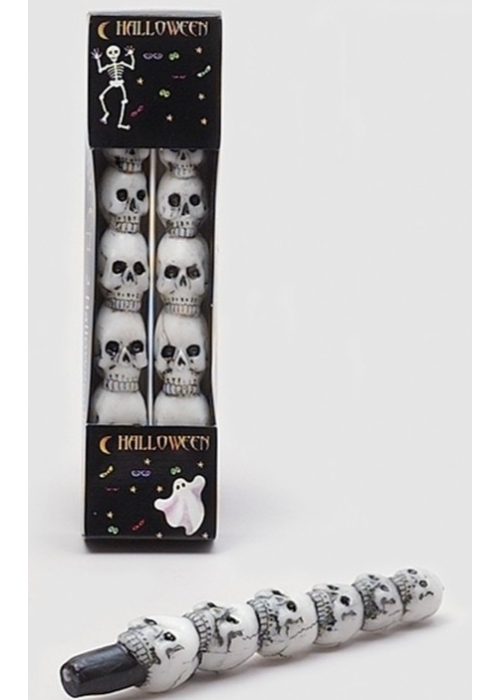Vela calaveras candelabro 2 Und - Velas y Candelabros