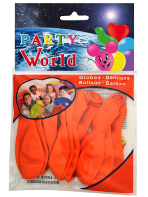 Globos Naranjas 10 Unid - CELEBRACIONES