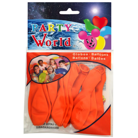 Globos Naranjas 10 Unid - CELEBRACIONES