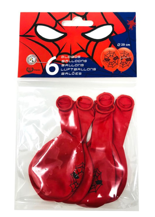 Globos Superheroe Araña 6 unid - Globos