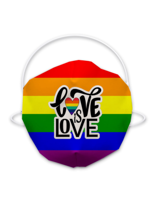 Mascarilla Arcoiris Love is Love ORGULLO GAY - Mascarillas Originales Adulto