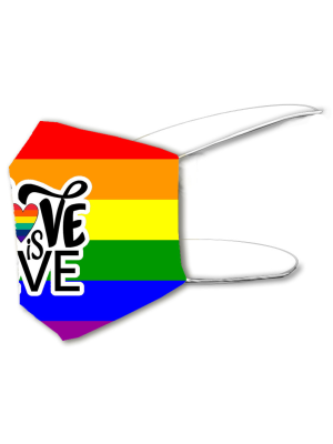 Mascarilla Arcoiris Love is Love ORGULLO GAY - Mascarillas Originales Adulto