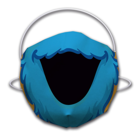 Mascarilla Monstruo Azul Infantil - Mascarillas Infantiles Originales