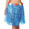 Falda Hawaiana con Flores de 55 cm Azul - Faldas y Pantalones