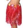 Falda Hawaiana con Flores de 55 cm Rojo - Faldas y Pantalones
