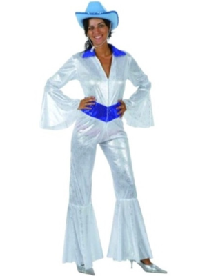 Disfraz de Disco Buzo Blanco Mujer - Disfraces de Disco para Mujer