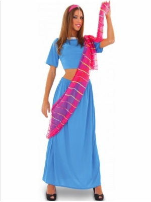 Disfraz de Hindu Azul - Disfraces de Arabe para Mujer