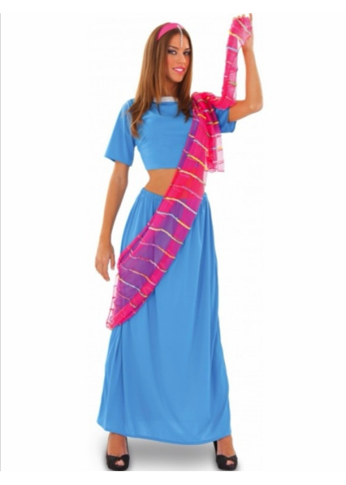 Disfraz de Hindu Azul - Disfraces de Arabe para Mujer