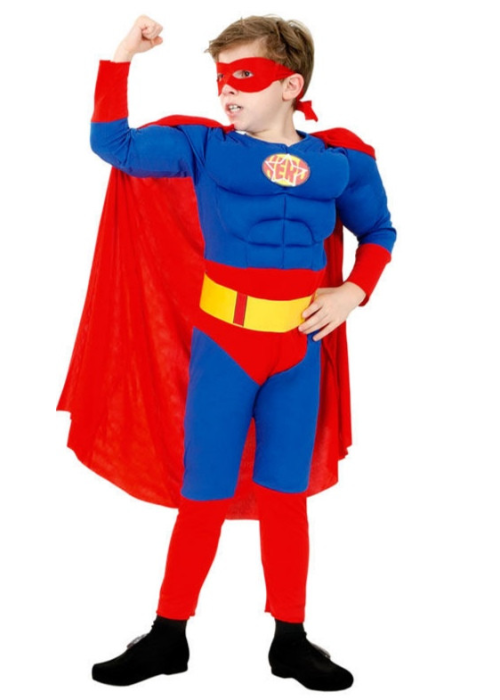 Disfraz de Super Hero Musculoso Infantil - Disfraces de Superheroes para Niños