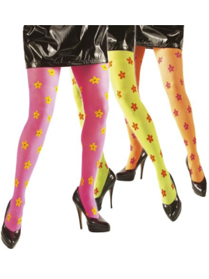 Panty con Flores Colores Surtidos - Medias y Pantys