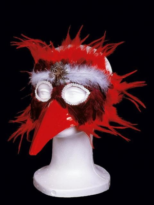 Antifaz Pajaro Rojo - Mascaras y Antifaces