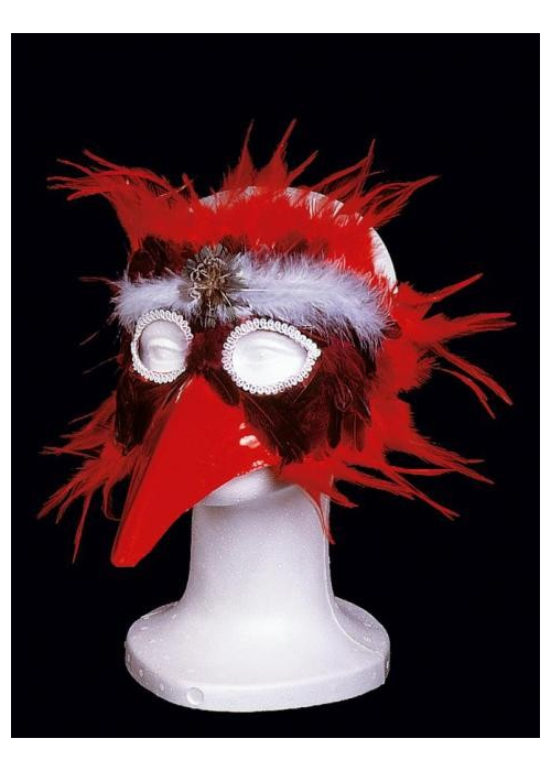 Antifaz Pajaro Rojo - Mascaras y Antifaces