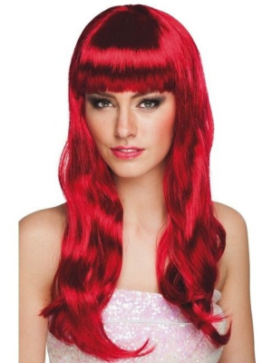 Comprar Peluca Melena Larga Chique Roja - Melenas Largas